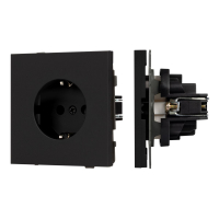 Механизм электрической розетки Arlight SCT-TENDO-MEU1-SFPL-BK (230V, 16A) 054638