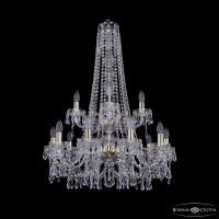 Подвесная люстра Bohemia Ivele Crystal 1403/10+5/240/h-92/2d G
