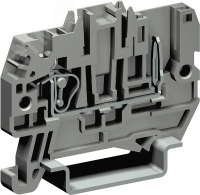 Клемма пружинная проходная штыревой контакт серая 2.5кв.мм DKC ZHVP300GR
