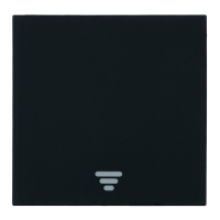 Выключатель 1-клавишный самовозвратный (механизм) Stekker Мия 250В 10А RSW10-3112-05 черный бархат 50574