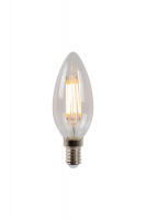 Светодиодная филаментная диммируемая лампа Lucide E14 4W 2700K cвеча 49023/04/60