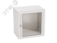 Шкаф телекоммуникационный навесной 12 U (600х600х400) дверь стекло DKC R5STI1240GS