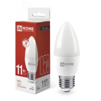 Лампа светодиодная LED-СВЕЧА-VC 11Вт 230В Е27 4000К 1050Лм IN HOME IN-HOME 4690612020495
