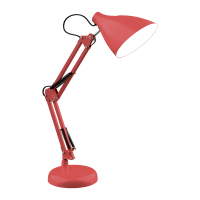 Светильник настольный под лампу E27 х60 Вт 220-240В IP20 300х150 мм Красный струбцина GTL Gauss GAUSS GT0034