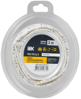 Трубка термоусадочная ТТУ нг-LS 2/1 белая (2м/упак) IEK UDR12-002-001-002-K01-T