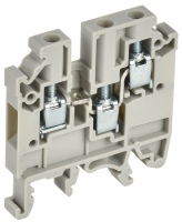Колодка клеммная CTS-MC 3 вывода 4мм2 серая IEK YCT12-00-3-K03-004