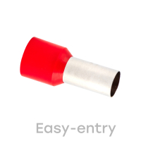 Наконечник штыревой втулочный изолированный НШвИ 35.0-16 (50шт) EKF nhvi-35.0-16