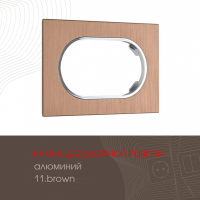 Рамка для двойной розетки Arte Milano 502.11-double.brown