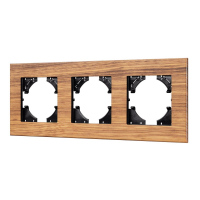 Рамка на 3 поста из натурального дерева Arlight FRM-XSILO-WD-3-SNL 051276