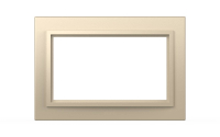 Рамка для двухместной розетки с заземлением ELBI Zena 608-012500-907
