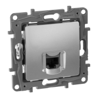 Розетка компьютерная RJ45 Legrand Etika 6 кат UTP алюминий 672453