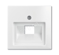 BASIC 55 Накладка на розетку телефонно-компьютерную 1 пост белая ABB 1803-94-507 2CKA001753A0096
