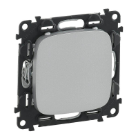 Заглушка с суппортом Legrand Valena Allure алюминий 755187