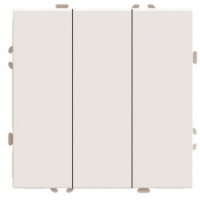 Выключатель 3-клавишный (механизм) Stekker Эмили 250В 10А RSW10-5108-08 кашемир soft touch 49896