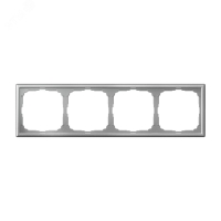 ARTGALLERY рамка 4-постовая, универсальная, алюминий Systeme Electric GAL000304