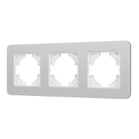 Рамка на 3 поста алюминиевая Arlight FRM-AKIRY-SFAL-3-SR 049740