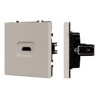 Механизм HDMI розетки Arlight SCT-NOBE-MHD1-SFPL-CA (Кашемир) 061842