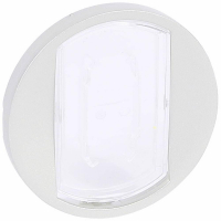 Лицевая панель Legrand Celiane переключателя с этикеткой белая 068014