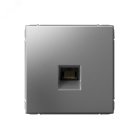 ARTGALLERY розетка компьютерная RJ45, кат. 6A, механизм, сталь Systeme Electric GAL000986