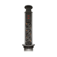 Блок розеток 105S (J) (3 секции + 2 USB) Mebax 00-00003152