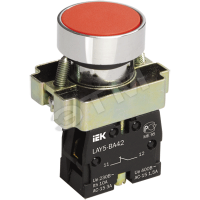 Кнопка управления LAY5-BA61 без подсветки синяя IEK BBT60-BA-K07