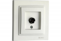 Розетка TV проходная Mono Electric Despina жемчуг 102-252505-137