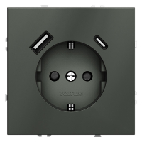 Розетка с USB, A+C Voltum S70 VLS040506