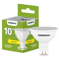 Лампа светодиодная MR16 софит 10Вт 230В 3000К GU5.3 GENERICA IEK LL-MR16-10-230-30-GU5-G