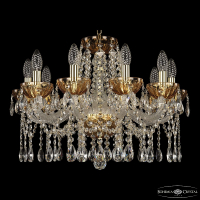 Подвесная люстра Bohemia Ivele Crystal 5413/10/200 G Amber/M-1H