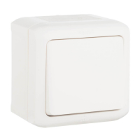 Выключатель одноклавишный кнопочный Legrand Quteo 6A 250V IP44 белый 782305