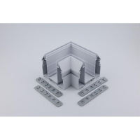 Соединитель магнитного шинопровода угловой плоский для натяжного потолка Aployt Magnetic track 220 APL.0284.10.04