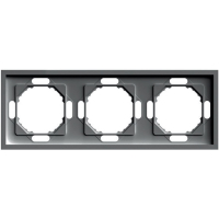 Рамка 3-местная Stekker Эмили PFR00-5003-09 антрацит soft touch 49938