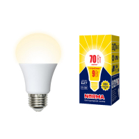 Лампа светодиодная Volpe Norma LED-A60-9W/3000K/E27/FR/NR картон UL-00005622