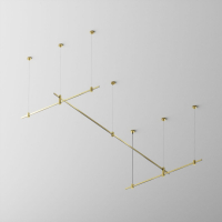 Основание двухуровневое на тросовых подвесах Hang для трековых светильников Maytoni Technical Flarity TFC-Flar-H07-BS