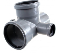 Крестовина пятерник канализационная 87 град. 110х50х50х110 Ostendorf 115970