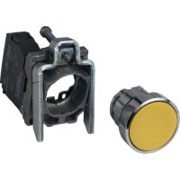 Кнопка желтая без фиксации 22 мм 1но Schneider Electric XB4BA51