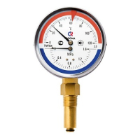 Термоманометр радиальный ТМТБ-31Р.2, 0...150С, 0...0.6 МРа 1/2' кл.2.5 РОСМА 00000002344