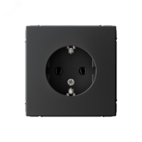 ARTGALLERY розетка с заземлением, 16А, механизм, карбон Systeme Electric GAL001043