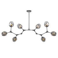 Люстра на штанге AM Group LOFT-8 BK