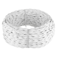 Ретро кабель Werkel витой трехжильный 1.5 мм белый W6453201 4690389165511