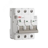 Выключатель автоматический AV-6 3P 40A (D) 6kA EKF AVERES mcb6-3-40D-av
