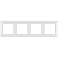 VALENA Рамка 4 поста горизонтальная белая Legrand/Daccord 774454