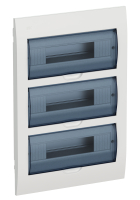 Щит распределительный встраиваемый ЩРВ-П-36 IP41 пластиковый прозрачная дверь IEK MKP12-V-36-40-05