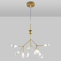 Подвесной светильник Natali Kovaltseva GRACE 75554/9С GOLD SATIN