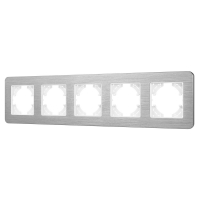 Рамка на 5 постов алюминиевая Arlight FRM-AKIRY-AL-5-SR 049734