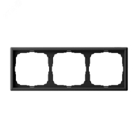 ARTGALLERY рамка 3-постовая, универсальная, карбон Systeme Electric GAL001003