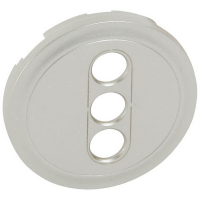 Лицевая панель Legrand Celiane розетки аудио/видео RCA титановая 068513