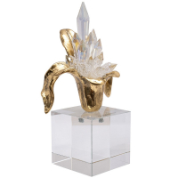 Статуэтка Цветок на кристалле Garda Decor 55RD6489L