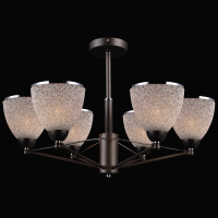 Люстра на штанге Natali Kovaltseva Chambéry 75113-6C GRAY, CHROME