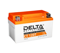 Аккумулятор CT 12В 7Ач Delta MOTO CT 1207